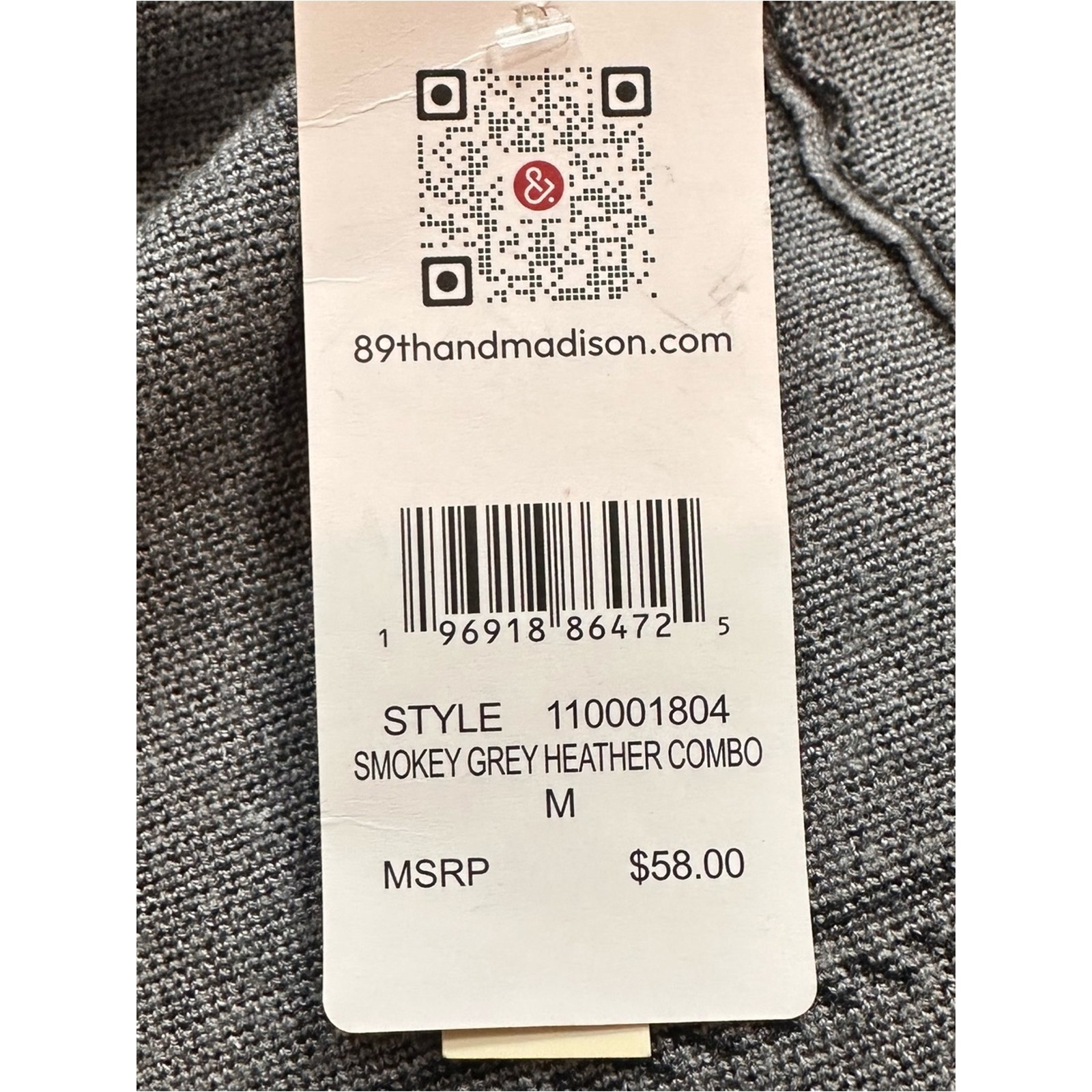 89th & Madison Plaid Open Sleeveless Vest Hooded Cardigan Sweater Medium Nwt — image 7 of 8